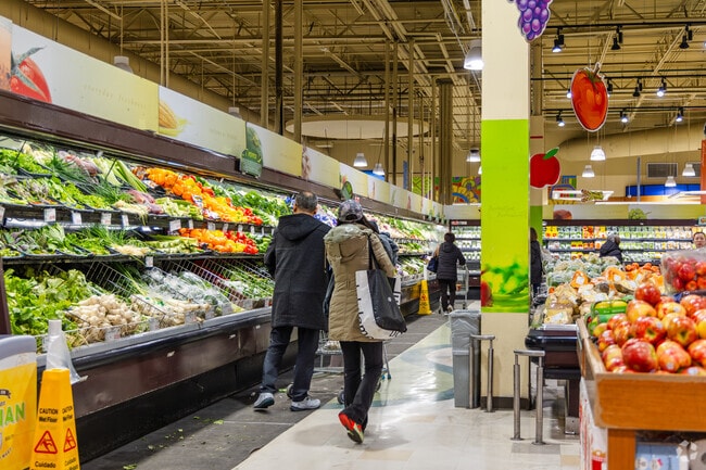 Families can get groceries at the Super H Mart in Niles.