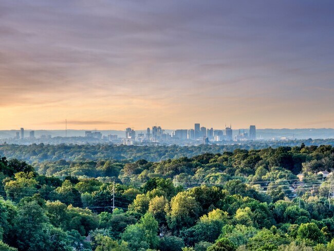looking down at Nashville from the highest point in Davidson county - 1604 Boxwood Dr