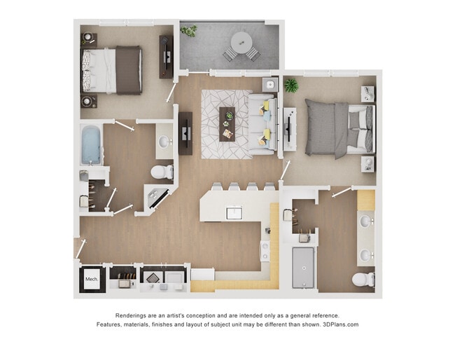 Floorplan - Blue Ridge Apartments