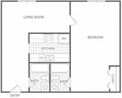 1 Bed 2 Bath - HC-C