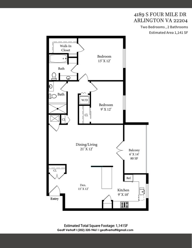 Floorplan - 4189 S Four Mile Run Dr