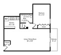 1 Bedroom, 1 Bath 785 sq. ft.