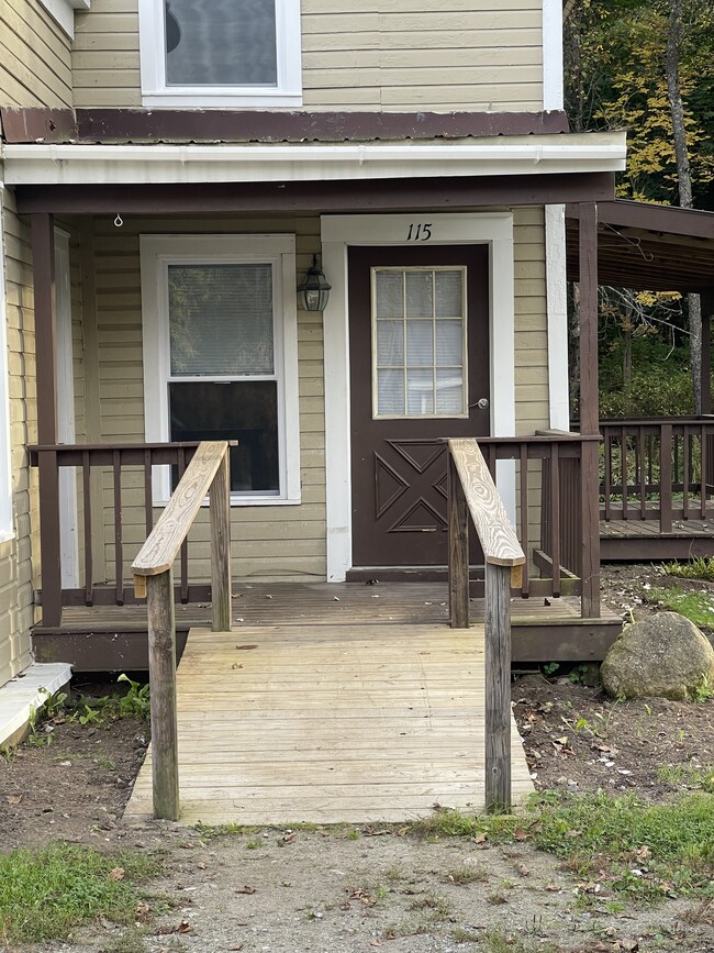 Front entrance with wheelchair ramp - 115 River St