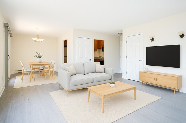 Virtual Staged Living and Diving Area - 501 Prospect Blvd