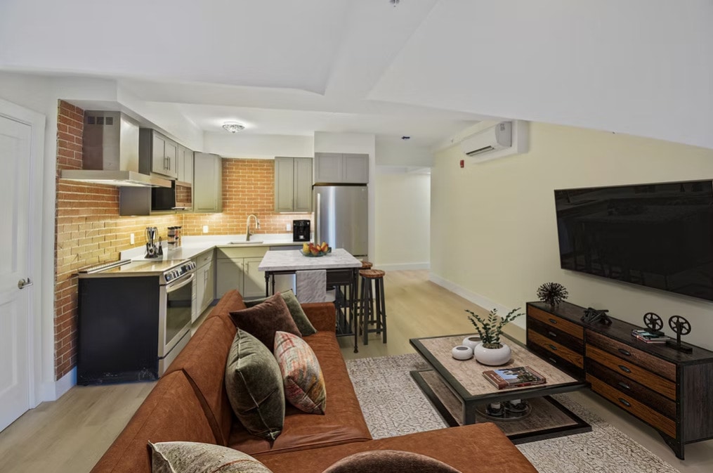 #303 - Kitchen/Living (virtually staged) - 8 Chapel Street Residences