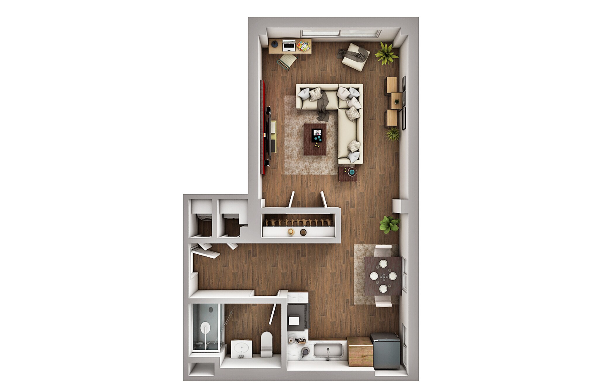 Commodore Place Apartments – Studio Apartment