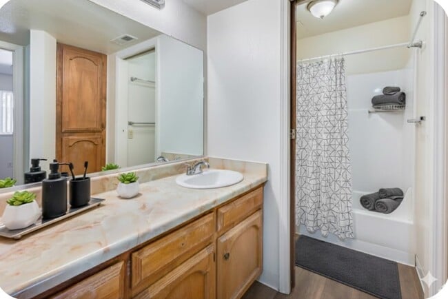 Bathroom staged - Summer Village Apartments