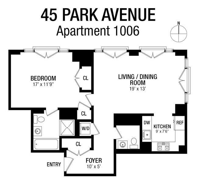 45 Park Ave Unit 1006, New York, NY 10016 Apartment for Rent in New