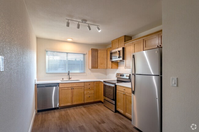 1BR 1BA - Kitchen - The Laura Apartments