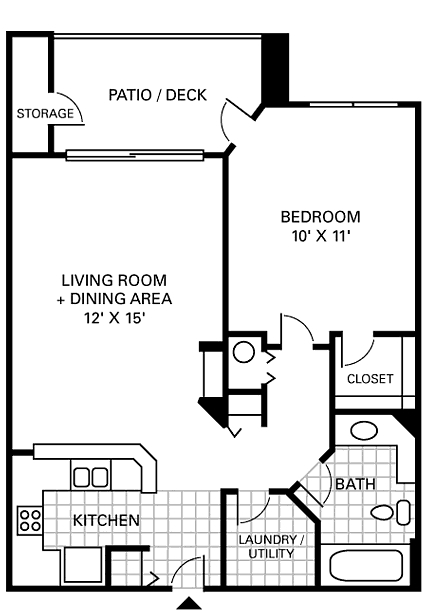 1BR/1BA - Orchard Park Apartments