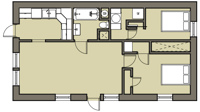 Plano de planta - 220 N Blair St