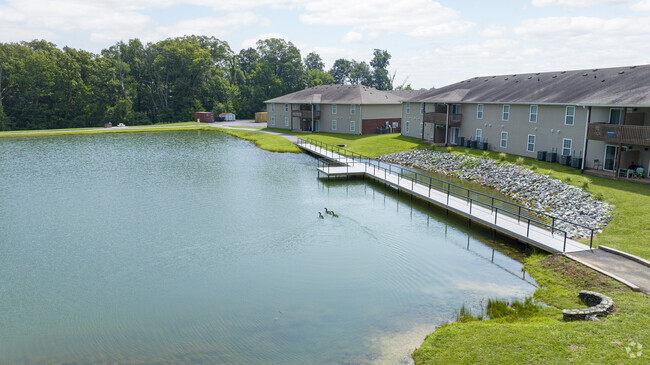 Bridge Over Lake - Polo Springs Apartments