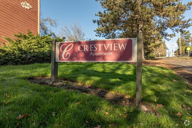 Signo de monumento - Crestview Heights Apartments