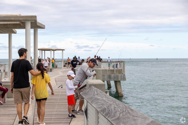 There are few piers available in Miami Beach where you can do fishing.