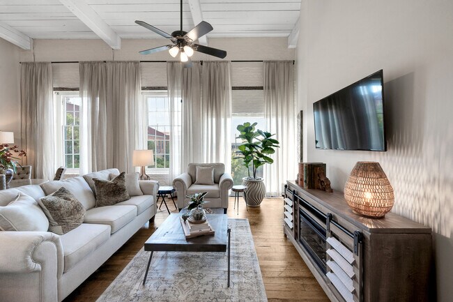 Model-Living area - Enterprise Mill Apartments