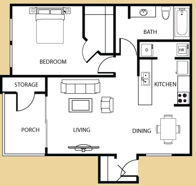 1BR/1BA - Pinewood Village