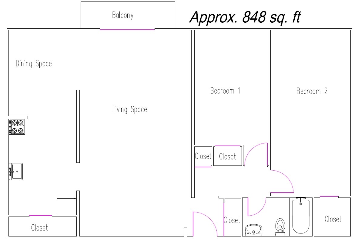 Floor Plan - Hincks Street Apartments