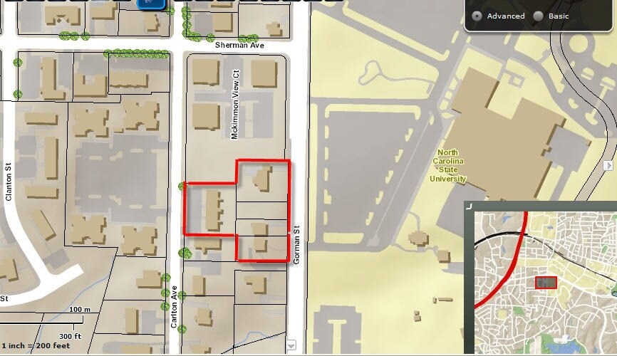 Mapa del área - Gorman Street Assemblage