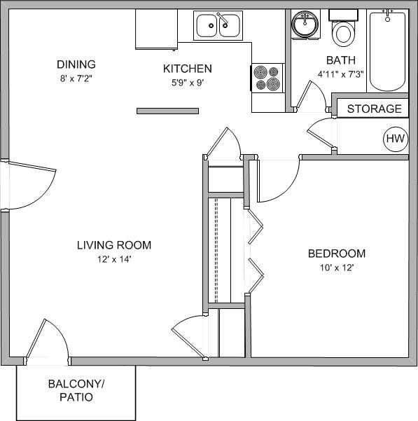 1BR/1BA - Callaway Villa