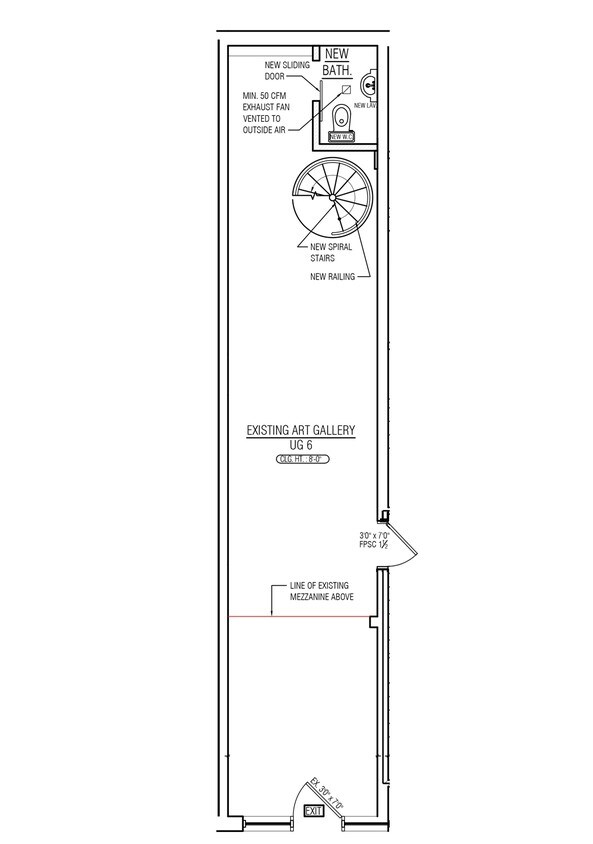 Plano de planta - 369 W 36th St