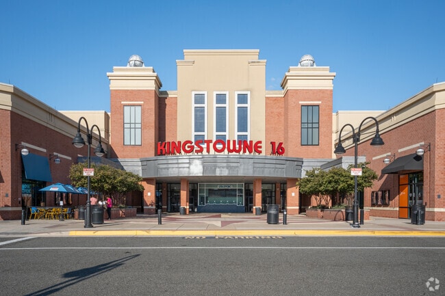 The Kingstowne 16 movie theater in Kingstowne Center is a popular destination for moviegoers.