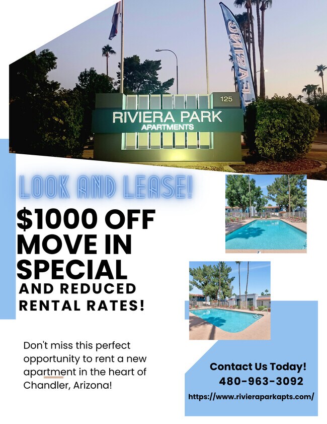 Riviera Park Apartments 125 S Dobson Rd Chandler, AZ Apartments for