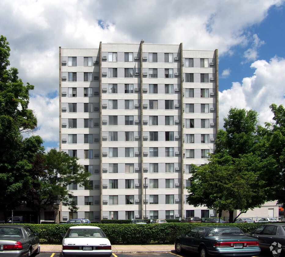 View from the southwest - Edward Flannery Apartments