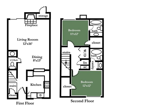 Plano de planta - Highlands Townhomes