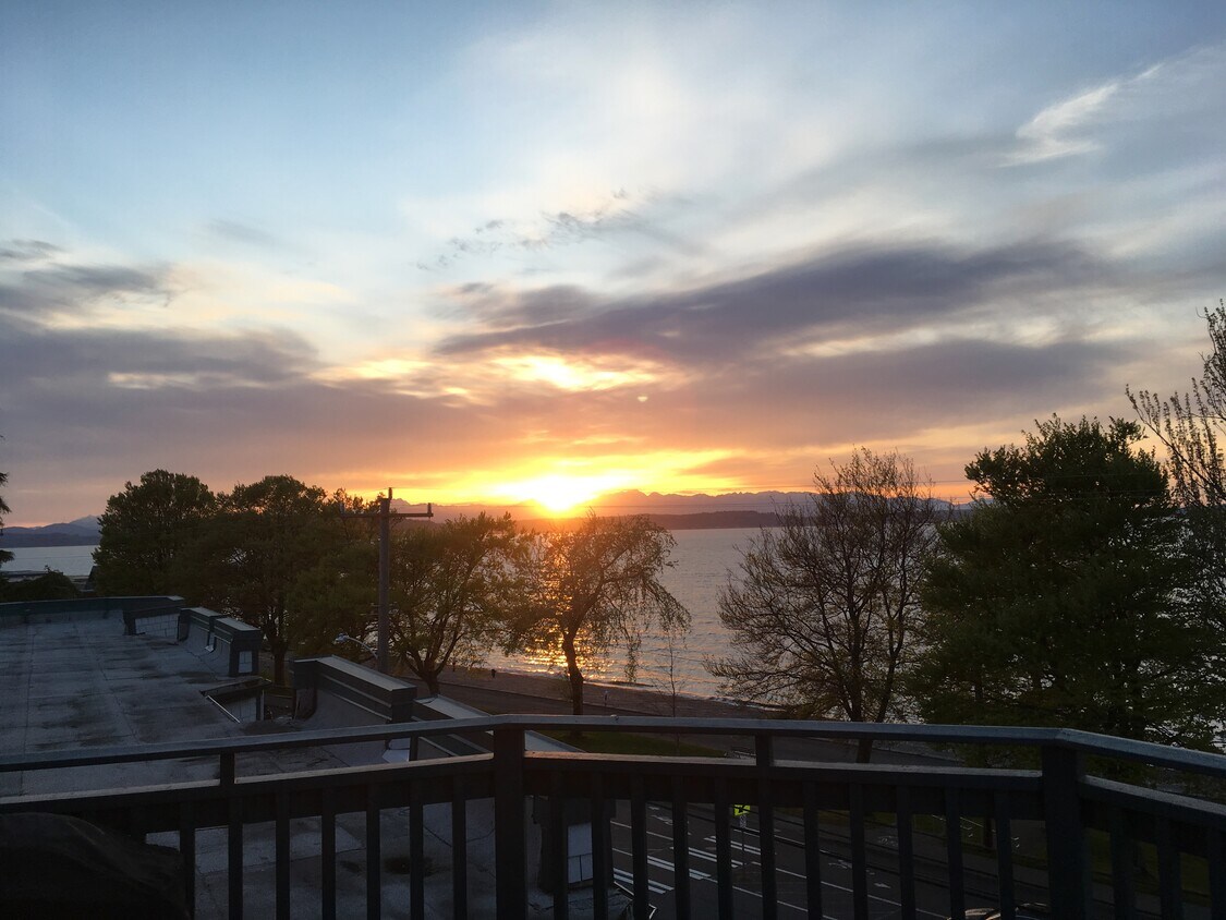 Sunset from the deck - 2920 Alki Ave SW
