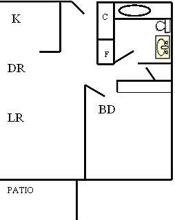 1HAB/1BA - Lakeview Apartments