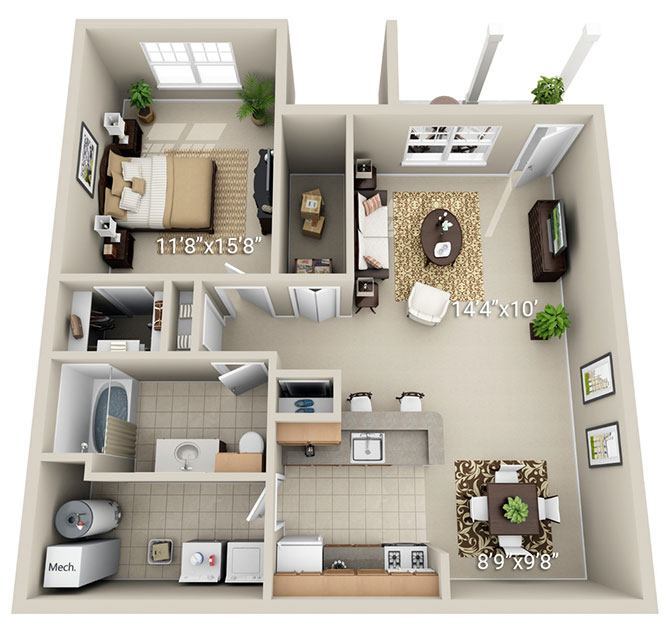 Cobblestone Court Apartments – A1