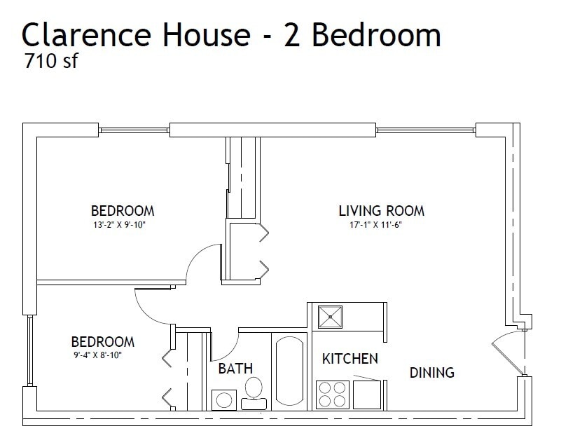 Clarence House – 2 Bed
