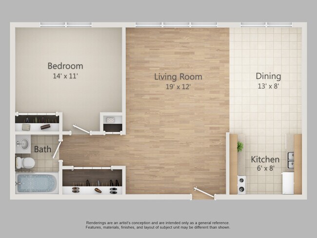 Plano de planta - Brandywine Garden Apartments