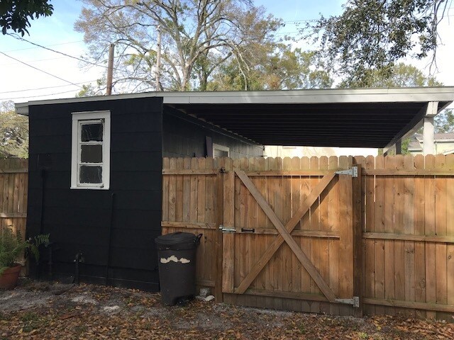 Exterior shed with covered carport. - 2121 6th Ave N