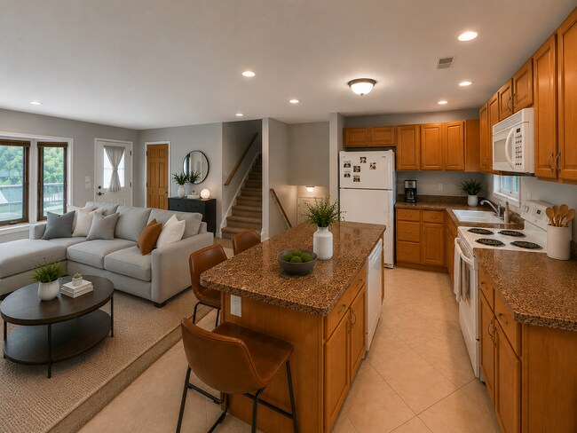 Planta principal: entrada, sala de estar y cocina. - 10700 11th Ave N