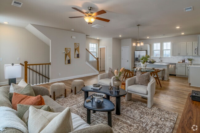 3BR, 2.5BA - 1,703SF - Living Room - Bellhaven Townhomes