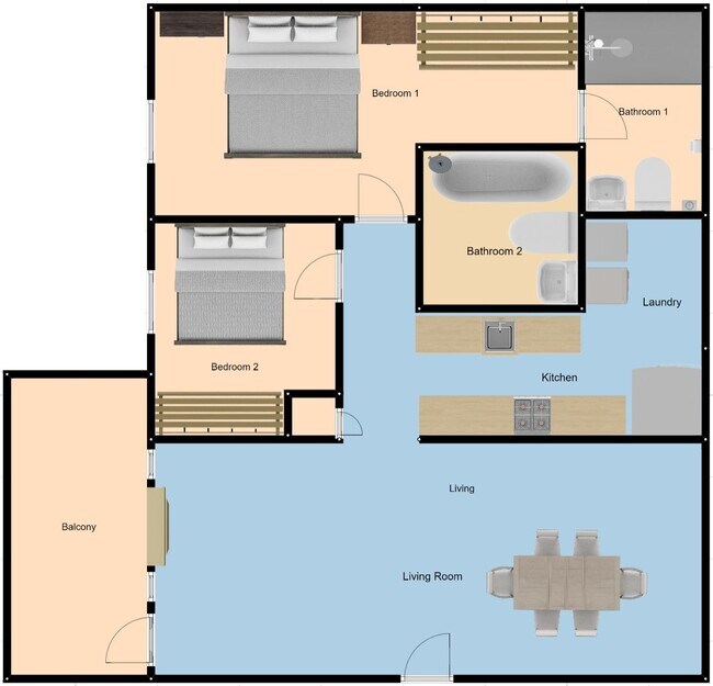 Floor Plan - 2208 Waters Edge Dr