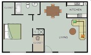 1 Bed 1 Bath Apartment