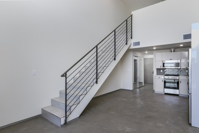 Staircase leading to the bedroom - 11588 W Pico Blvd