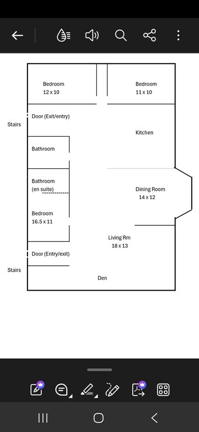Distribución de la segunda planta - 2031 Church St