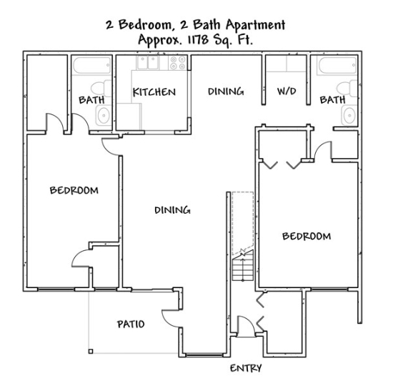 2HAB/2BA - Marketplace Court Apartments