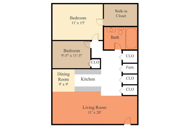 Glen Valley Apartments – Two Bedroom