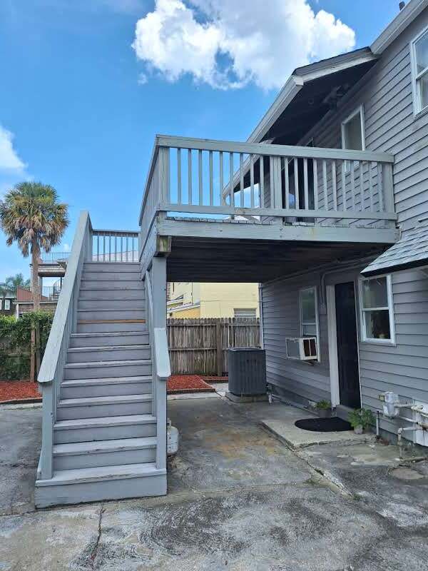 Rear entrance through deck - 224 Cherry St