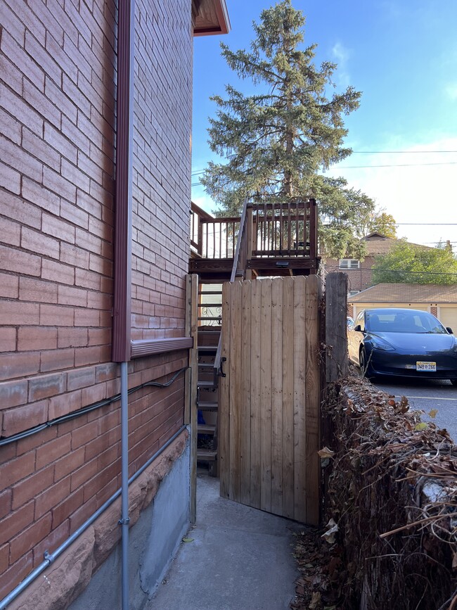 Gate to private entrance - 1166 Vine St