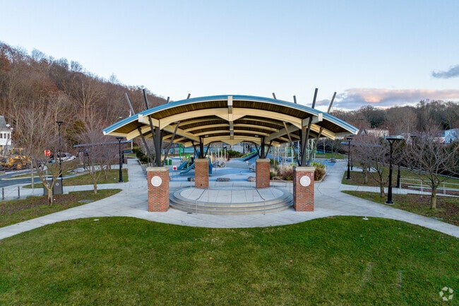 Hamden has beautiful parks with creative structures.