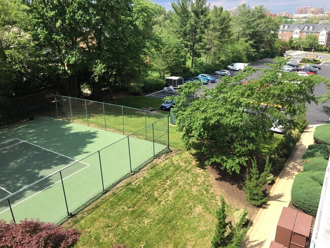 tennis court and parking lot - 2059 Huntington Ave
