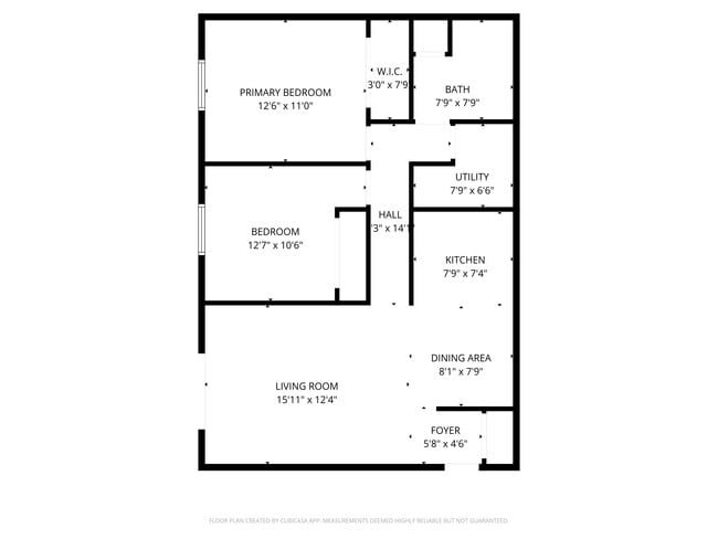 Floor plan of typical 2 unit apartment - Arbor Park Apartments