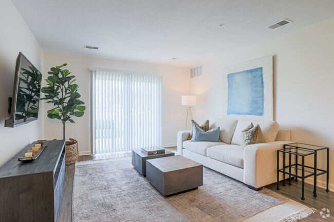 2 BR, 2 BA Deluxe - Living Room - The Arcadian Apartments