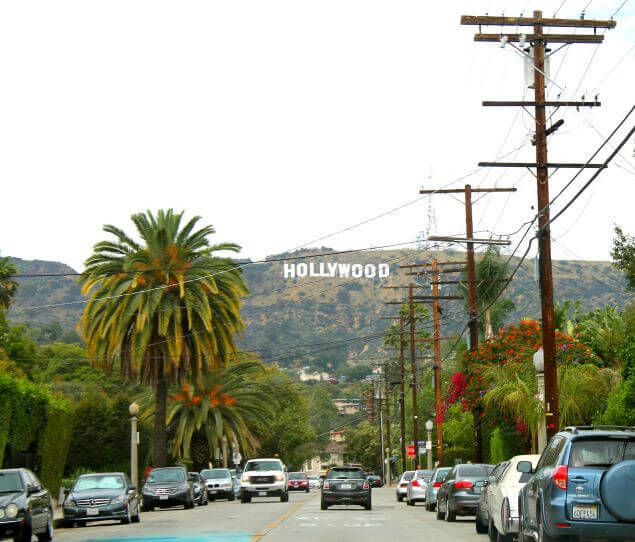 The iconic Hollywood Sign