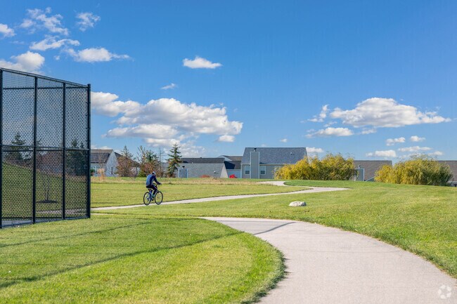 Main Street Park offers plenty of space for bikers to go for a ride in Whitestown.